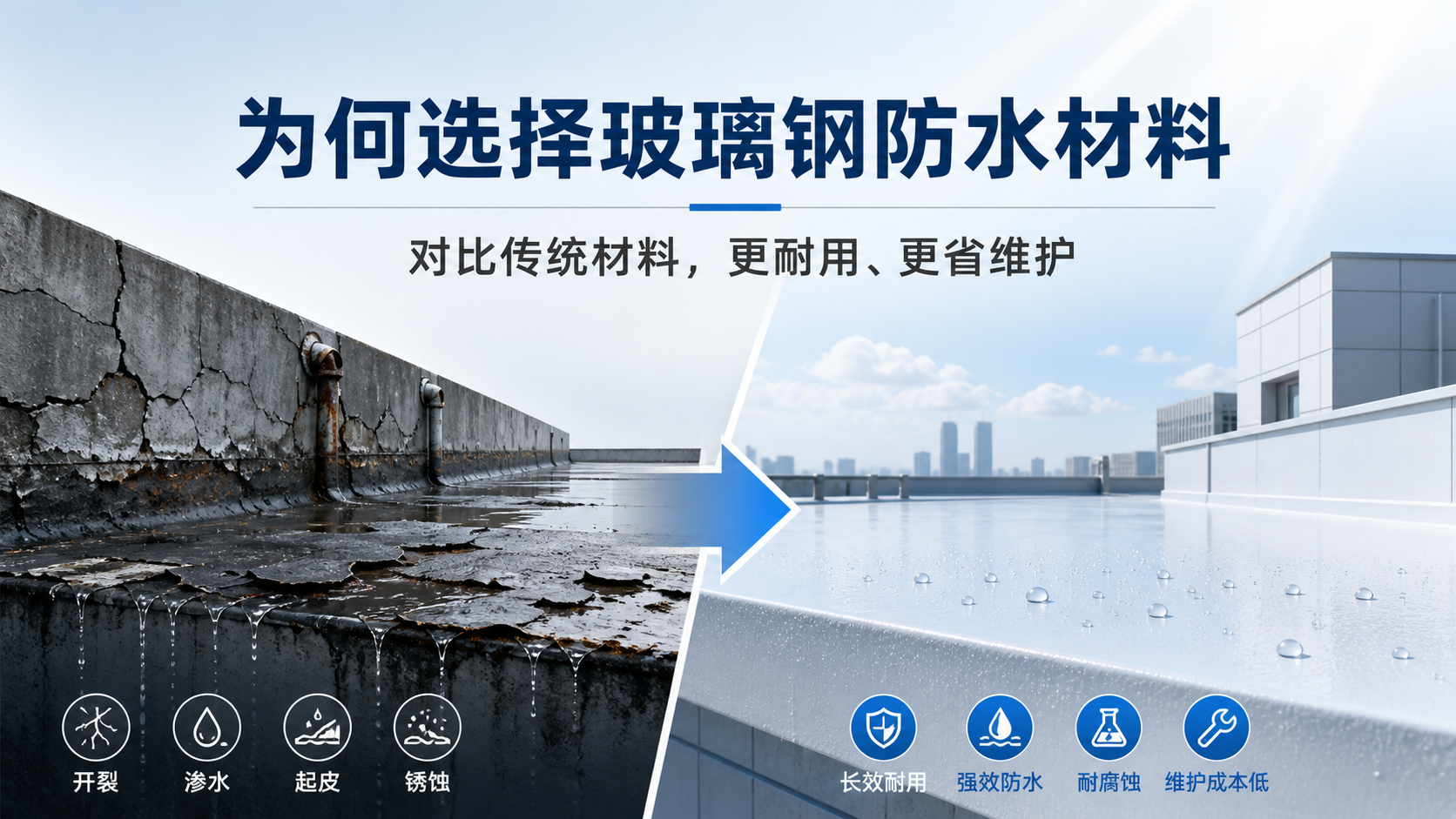 在龙岩，为何选择玻璃钢防水材料而非传统材料